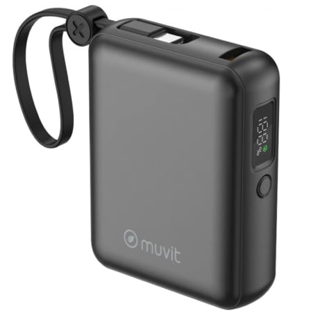 Powerbank 10000mAh Muvit For Change MCCHP0014/ 35W/ Negra | TecnoSoft art muv bat20mcchp0014 1