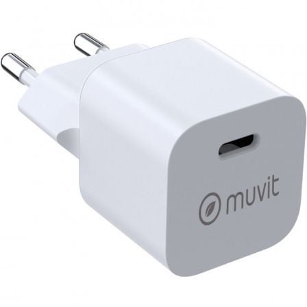 Cargador de Pared Muvit For Change MCACC0048/ 1xUSB Tipo-C/ 20W | TecnoSoft art muv carga20mcacc0048 1