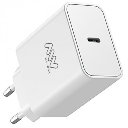 Cargador de Pared Myway MWACC0018/ 1xUSB Tipo-C/ 45W | TecnoSoft art myw carga20mwacc0018 1