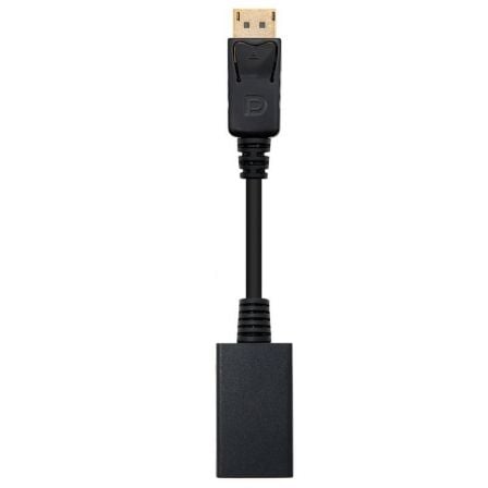 Conversor Nanocable 10.16.0502/ DisplayPort Macho – HDMI Hembra/ 15cm/ Negro | TecnoSoft art nan adp20102016200502 1