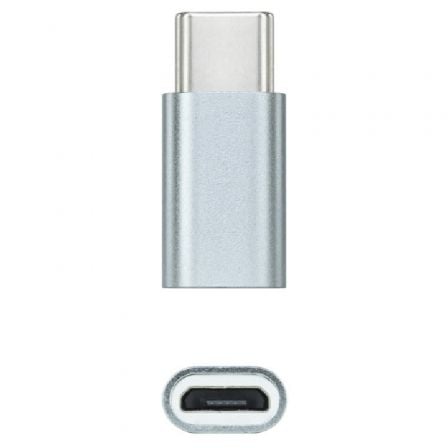 Adaptador Nanocable 10.02.0011/ USB Tipo-C Macho – MicroUSB Hembra | TecnoSoft art nan adp20usb c20102002200011 1