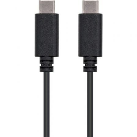 Cable USB 2.0 Tipo-C Nanocable 10.01.2301/ USB Tipo-C Macho – USB Tipo-C Macho/ 480Mbps/ 1m/ Negro | TecnoSoft art nan cab20102001202301 1