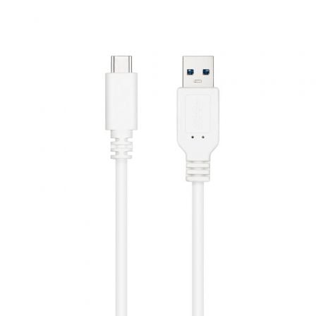 Cable USB 3.1 Tipo-C Nanocable 10.01.4001-L150-W/ USB Tipo-C Macho – USB Macho/ 10Gbps/ 1.5m/ Blanco | TecnoSoft art nan cab20102001204001 l150 w 1