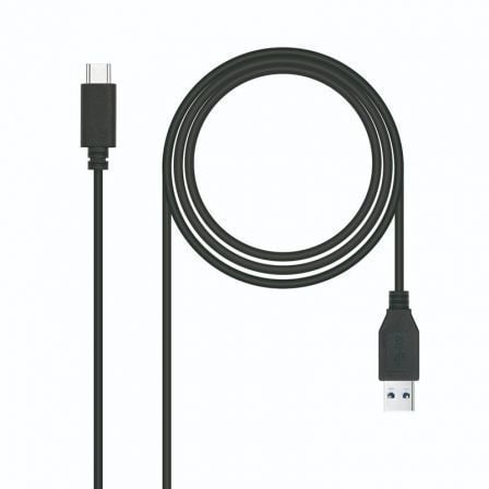 Cable USB 3.1 Tipo-C Nanocable 10.01.4001-L150/ USB Tipo-C Macho – USB Macho/ 10Gbps/ 1.5m/ Negro | TecnoSoft art nan cab20102001204001 l150 1