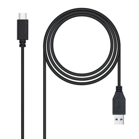Cable USB 3.1 Tipo-C Nanocable 10.01.4002/ USB Tipo-C Macho – USB Macho/ 10Gbps/ 2m/ Negro | TecnoSoft art nan cab20102001204002 1