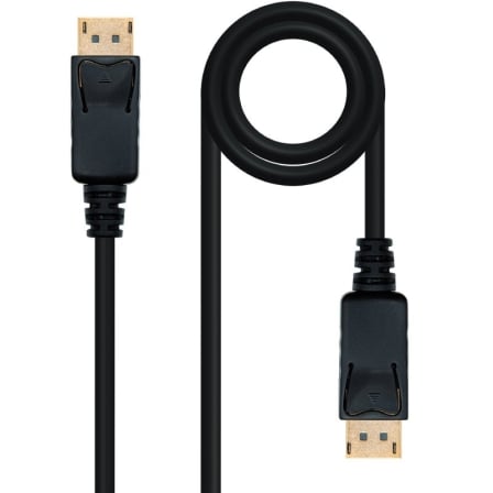 Cable DisplayPort 1.2 4K Nanocable 10.15.2310/ DisplayPort Macho – DisplayPort Macho/ 10m/ Negro | TecnoSoft art nan cab20102015202310 1