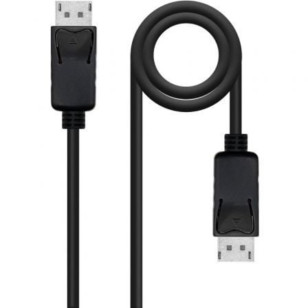 Cable DisplayPort Nanocable 10.15.2702/ DisplayPort Macho – DisplayPort Macho/ 2m/ Negro | TecnoSoft art nan cab20102015202702 1