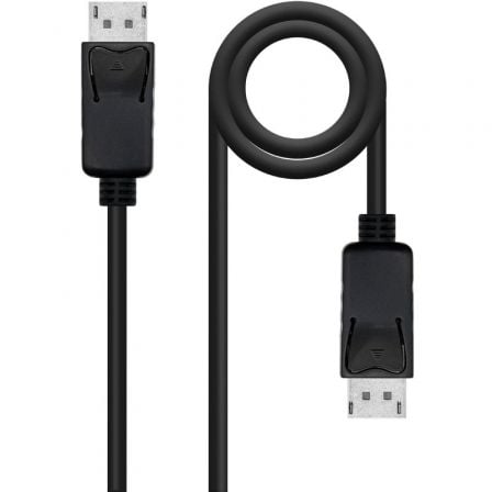 Cable DisplayPort 1.4 8K Nanocable 10.15.2803/ DisplayPort Macho – DisplayPort Macho/ 3m/ Certificado/ Negro | TecnoSoft art nan cab20102015202803 1
