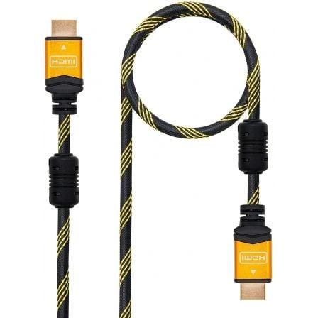 Cable HDMI 2.0 4K Nanocable 10.15.1602/ HDMI Macho – HDMI Macho/ 1.5m/ Negro/ Naranja | TecnoSoft art nan cab20102015203701 l150 1