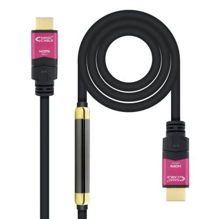 Cable HDMI 2.0 4K Nanocable 10.15.3730/ HDMI Macho – HDMI Macho/ 30m/ Negro | TecnoSoft art nan cab20102015203730 1