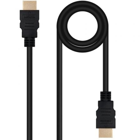 Cable HDMI 2.0 4K Nanocable 10.15.3800/ HDMI Macho – HDMI Macho/ 50cm/ Negro | TecnoSoft art nan cab20102015203800 1