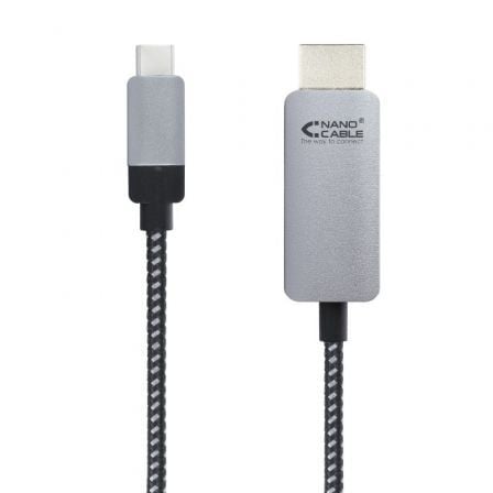 Cable Conversor Nanocable 10.15.5102/ USB Tipo-C Macho – HDMI Macho/ 1.8m/ Negro | TecnoSoft art nan cab20102015205102 1