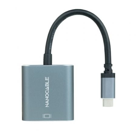 Cable Conversor Nanocable 10.16.4103-G/ USB Tipo-C Macho – DVI-D (24+1) Hembra/ 15cm/ Gris | TecnoSoft art nan cab20102016204103 g 1