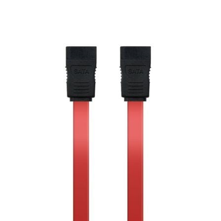 Cable SATA Nanocable 10.18.0101-OEM/ SATA Hembra – SATA Hembra/ 50cm/ Rojo | TecnoSoft art nan cab20102018200101 oem 1
