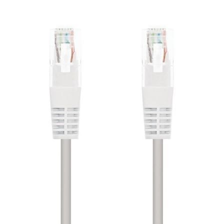 Cable de Red RJ45 UTP Nanocable 10.20.0101-W Cat.5e/ 1m/ Blanco | TecnoSoft art nan cab20102020200101 w 1