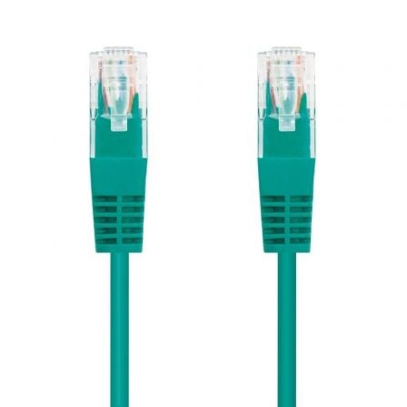 Cable de Red RJ45 UTP Nanocable 10.20.0400-L25-GR Cat.6/ 25cm/ Verde | TecnoSoft art nan cab20102020200400 l25 gr 1