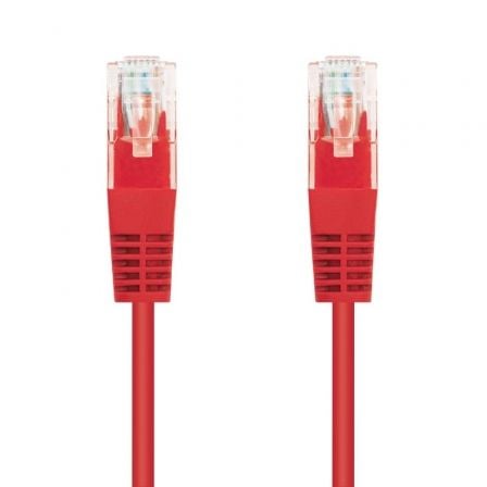 Cable de Red RJ45 UTP Nanocable 10.20.0400-L25-R Cat.6/ 25cm/ Rojo | TecnoSoft art nan cab20102020200400 l25 r 1
