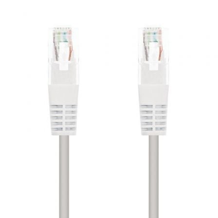 Cable de Red RJ45 UTP Nanocable 10.20.0400-L25-W Cat.6/ 25cm/ Blanco | TecnoSoft art nan cab20102020200400 l25 w 1