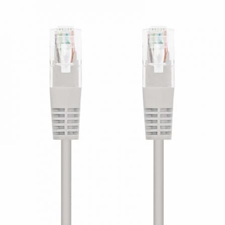 Cable de Red RJ45 UTP Nanocable 10.20.0400-L30 Cat.6/ 30cm/ Gris | TecnoSoft art nan cab20102020200400 l30 1
