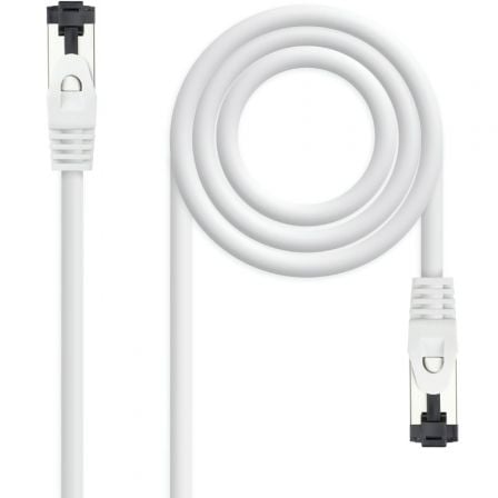 Cable de Red RJ45 SSTP Nanocable 10.20.2001-W Cat.8.1/ 1m/ Blanco | TecnoSoft art nan cab20102020202001 w 1