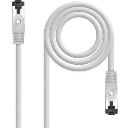 Cable de Red RJ45 SSTP Nanocable 10.20.2001 Cat.8.1/ 1m/ Gris | TecnoSoft art nan cab20102020202001 1