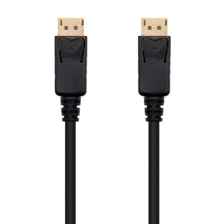Cable DisplayPort 1.2 4K Nanocable 10.15.2300/ DisplayPort Macho – DisplayPort Macho/ 50cm/ Negro | TecnoSoft art nan cab20dp20102015202300 1