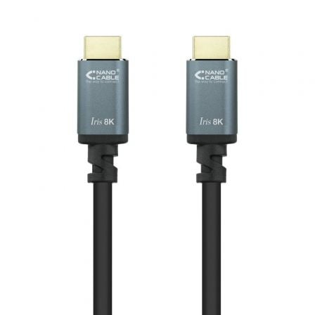 Cable HDMI 2.1 8K Nanocable 10.15.8002/ HDMI Macho – HDMI Macho/ 2m/ Negro | TecnoSoft art nan cab20hdmi20102015208002 1