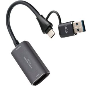 Capturadora de Video Externa Nanocable 10.15.0001/ USB Tipo-C – USB 3.0 | TecnoSoft art nan cap20102015200001 1