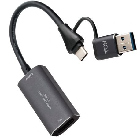 Capturadora de Video Externa Nanocable 10.15.0001/ USB Tipo-C – USB 3.0 | TecnoSoft art nan cap20102015200001 1