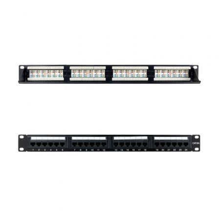 Patch Panel Nanocable 10.21.4124/ 24 Puertos/ Cat.6a/ Altura 1U | TecnoSoft art nan patch20102021204124 1