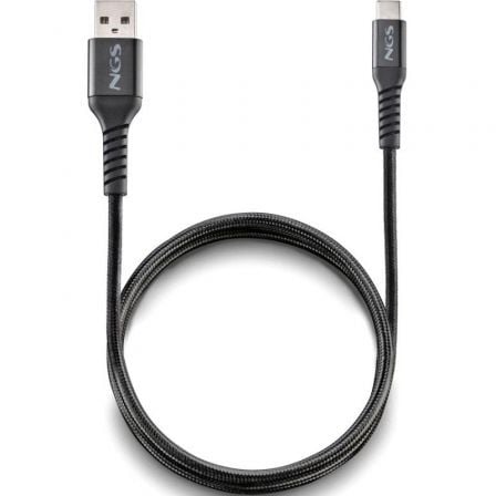 Cable USB 2.0 NGS KNOT-AC/ USB Macho – USB Tipo-C Macho/ 480Mbps/ 1m/ Negro | TecnoSoft art ngs cab20knot ac 1