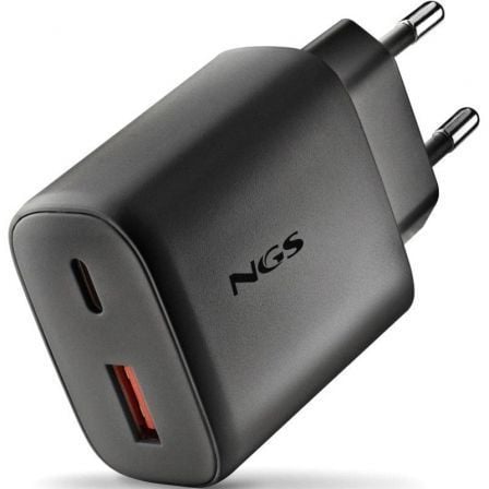Cargador de Pared GaN NGS Era 45W/ 1xUSB Tipo-C/ 1xUSB/ 45W | TecnoSoft art ngs carga20era2045w20bk 1
