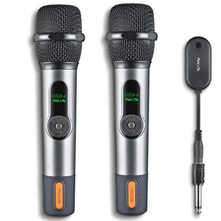 Pack de 2 Micrófonos Inalámbricos NGS Singer Star Duo | TecnoSoft art ngs mic20singer20star20duo 1