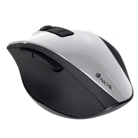 Ratón Inalámbrico NGS Bow/ Hasta 1600 DPI/ Blanco | TecnoSoft art ngs mou20bowwhite 1