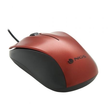 Ratón NGS Crew/ Hasta 1200 DPI/ Rojo | TecnoSoft art ngs mou20crew20red 1