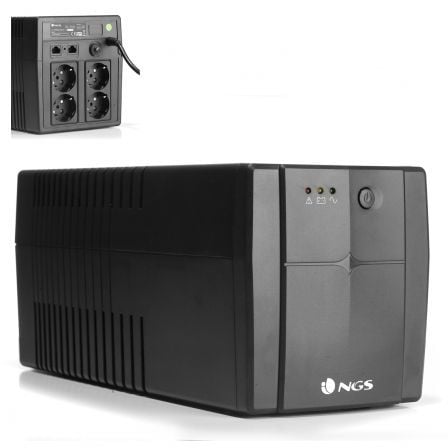 SAI Offline NGS Fortress 1500 V2/ 1200VA-720W/ 4 Salidas/ Formato Torre | TecnoSoft art ngs sai20fortress1500v2 1