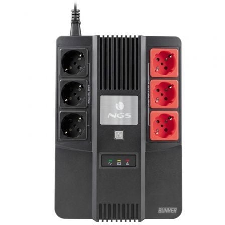 SAI Offline NGS Fortress Bunker/ 600VA-360W/ 6 Salidas/ Formato Bloque | TecnoSoft art ngs sai20fortressbunker 1