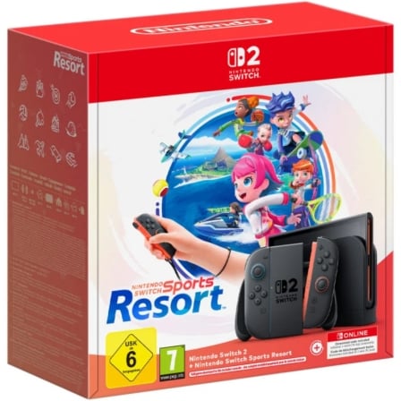 Nintendo Switch 2/ Incluye Código Juego Nintendo Switch Sports Resort + Código 3 Meses Online | TecnoSoft art nin consola sw2 sp rst 3m on 1