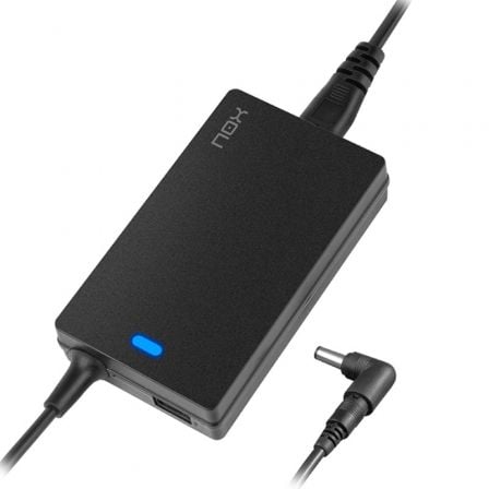Cargador de Portátil Nox 65W/ 65W/ 1xUSB/ Automático/ 10 Conectores/ Voltaje 15-20V | TecnoSoft art nox car2065w20usb 1