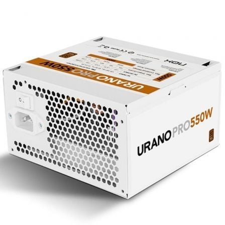 Fuente de Alimentación Nox Hummer Urano Pro White/ 550W/ Ventilador 12cm/ 80 Plus Bronze | TecnoSoft art nox fuente20urano20p20wh2055020bz 1
