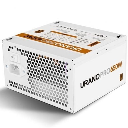 Fuente de Alimentación Nox Hummer Urano Pro White/ 650W/ Ventilador 12cm/ 80 Plus Bronze | TecnoSoft art nox fuente20urano20p20wh2065020bz 1