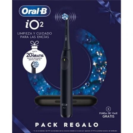 Cepillo Dental Braun Oral-B iO 2/ Incluye 2 Recambios/ Negro | TecnoSoft art orab pae20cep20io202202re20bk 1
