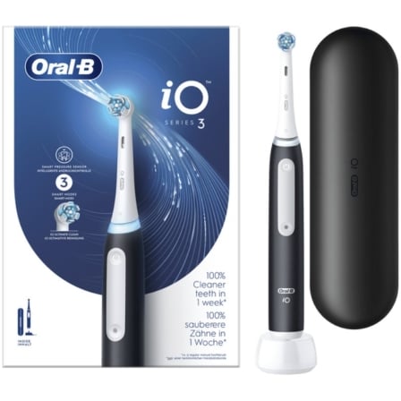Cepillo Dental Oral-B iO 3/ Negro | TecnoSoft art orab pae20cep20io20320bk20st 1