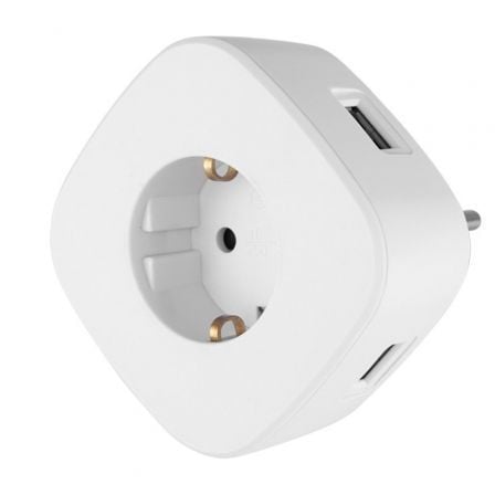 Enchufe Orbegozo EN 1500/ 1 Toma Schuko/ 3 Tomas USB | TecnoSoft art orb enchufe20en201500 1