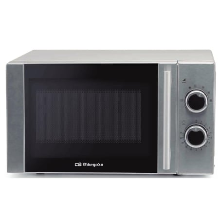 Microondas Orbegozo MI 2080/ 700W/ Capacidad 20L/ Plata | TecnoSoft art orb pae mic20mi202080 1