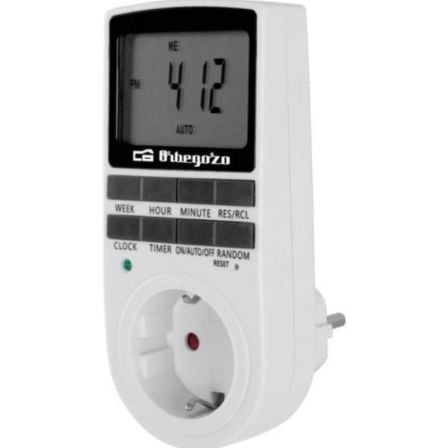 Programador de Enchufe Orbegozo PG 25/ Potencia Máxima 3680W | TecnoSoft art orb prog20pg2025 1