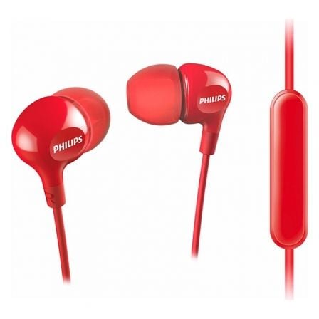 Auriculares Intrauditivos Philips SHE3555/ con Micrófono/ Jack 3.5/ Rojos | TecnoSoft art phil aur20she355520red 1