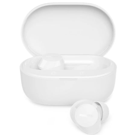 Auriculares Bluetooth Philips TAT1300WT con estuche de carga/ Autonomía 6h/ Blancos | TecnoSoft art phil aur20tat130020wh 1