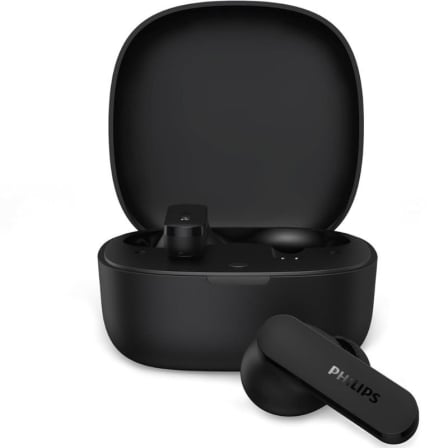 Auriculares Bluetooth Philips TAT2100BK con estuche de carga/ Autonomía 8h/ Negros | TecnoSoft art phil aur20tat210020bk 1