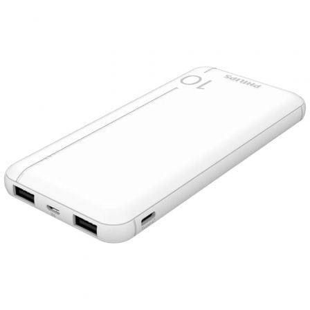 Powerbank 10000mAh Philips DLP1810NW/62/ Blanca | TecnoSoft art phil bat20dlp1810nw2062 1